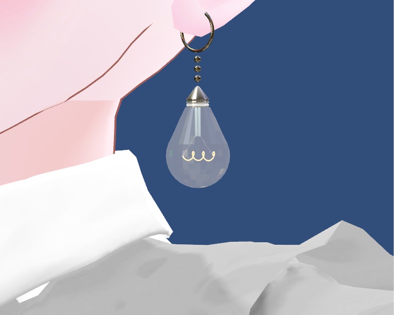 電球イヤリング