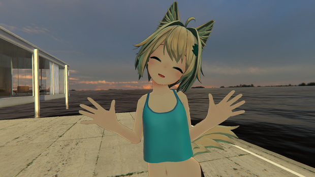 キャミソール的な【ミーシェ想定3Dモデル服】