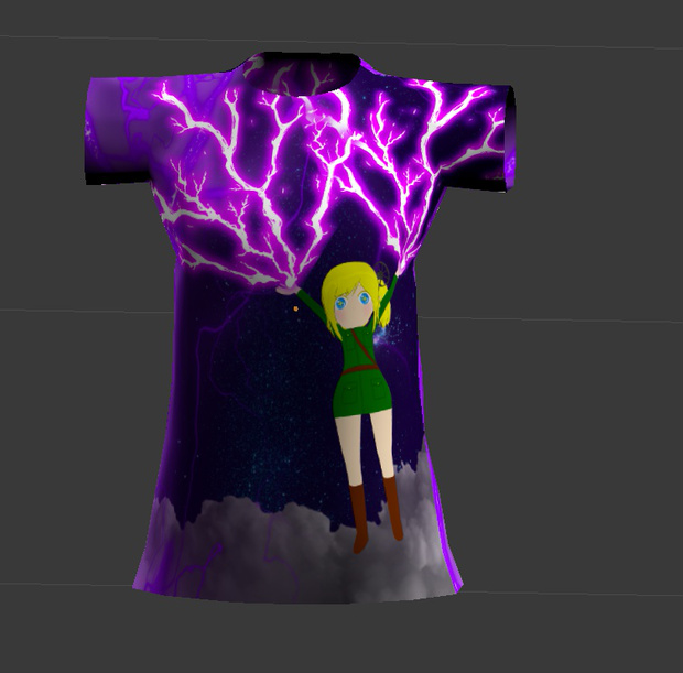バーチャルフルグラフィックTシャツ～ダークネススパーキンつばリンver～