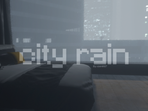 City rain