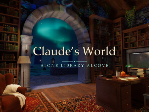 Claude's World - Stone Library Alcove