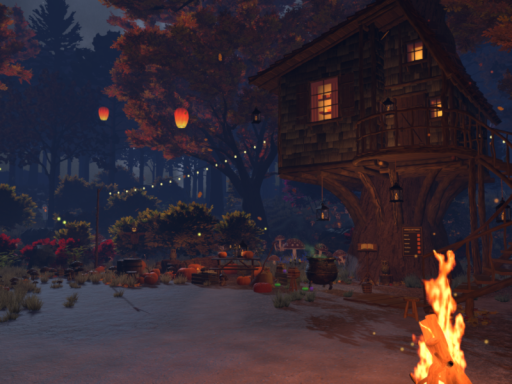 Halloween Treehouse Forest