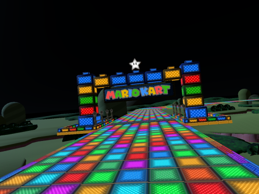 SNES Rainbow road
