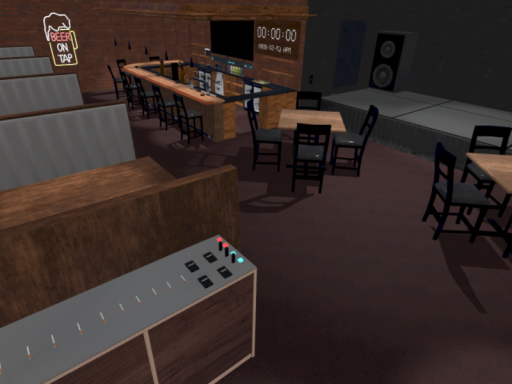 BAR with a stage