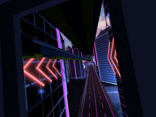 Cyberpunk Skytrain