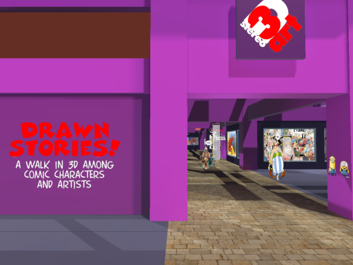 Drawn Stories in 3D Stereo