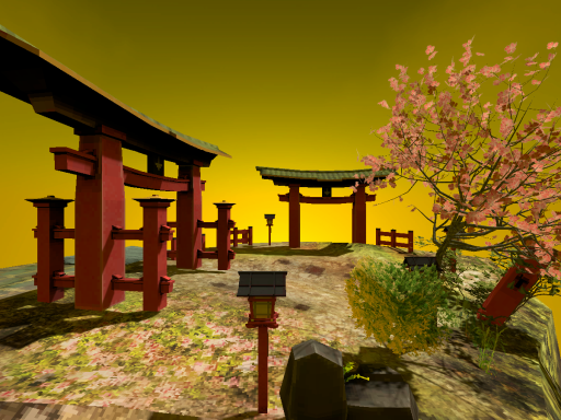 Torii on the cliff