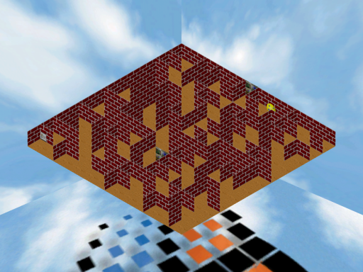 Windows 95 maze screensaver