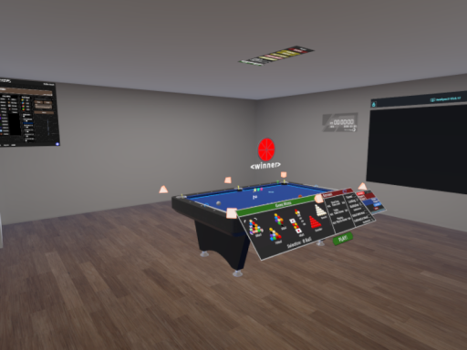 ビリヤード部屋