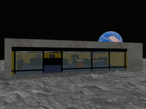 Blockbuster but it's closed and all they have is Shrek and also it's on the moon or whatever