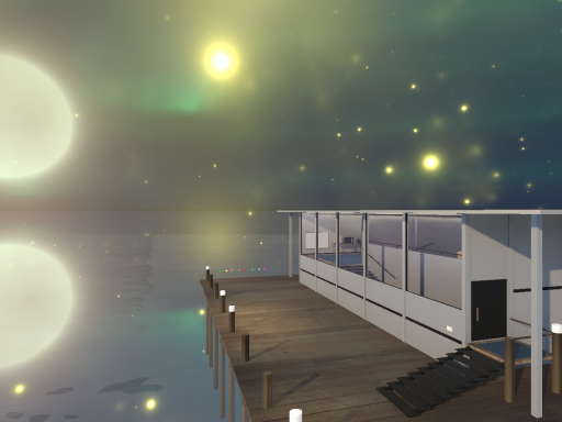 Lonely night beach