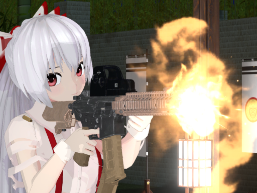 Fujiwara no Mokou's shooting range