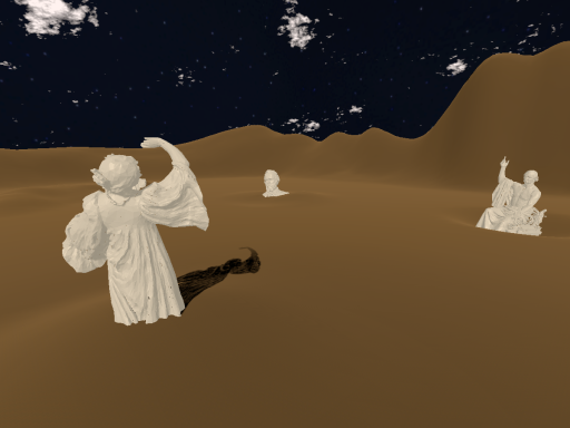 Vaporwave desert