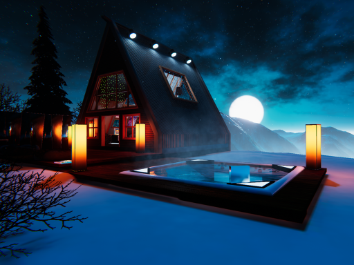 Snowy Cabin