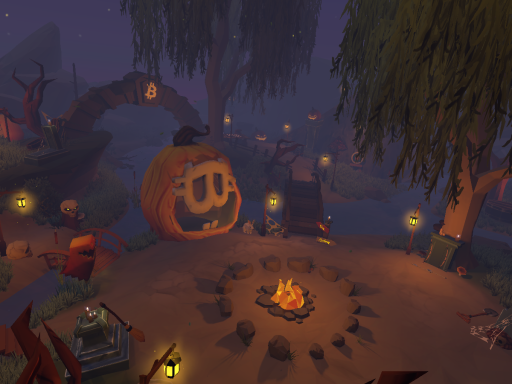 Spooky campfire‚ archery ＆ chess