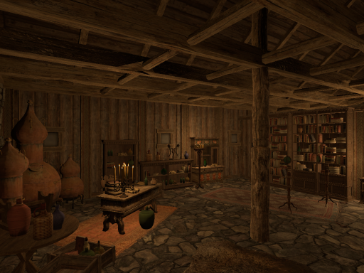 Yennefer's room in Skellige