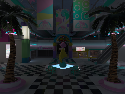 Memphis Village Plaza （Night） - Palm Plaza Mall