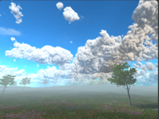 Simple grass field