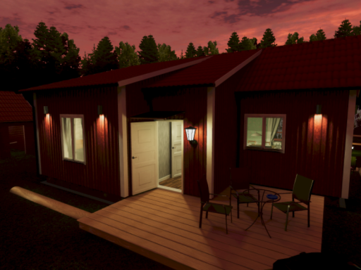Ett hus i skogen