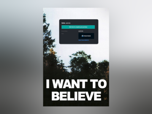 I WANT TO BELIEVE