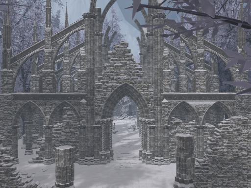 Ruins in Winter
