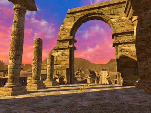 dusty desert and boss area
