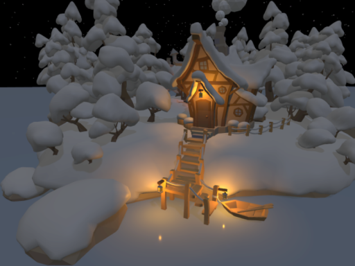 Snowy Cabin Lodge