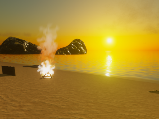 Lonely Sunset Beach
