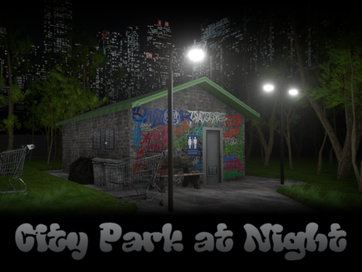 City Park At Night