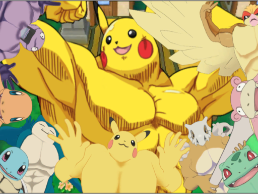 Muscle Pokemon village