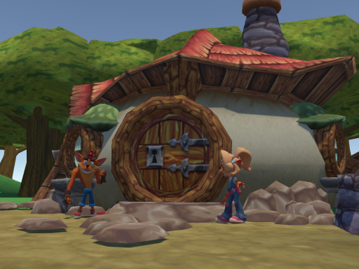 Crash bandicoot house