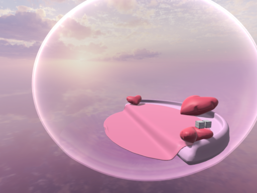 bubble love sky