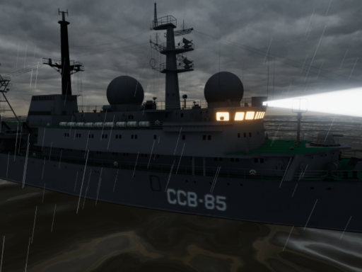 Chill Storm Ship Cabin