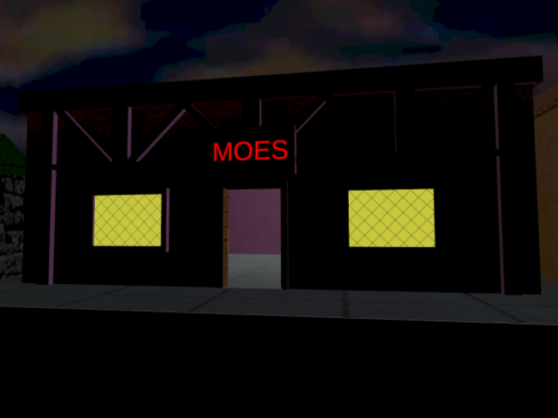 You VS Homer - Moe's Tavern Map