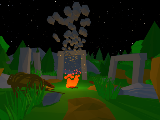 Sleeping Camp Fire