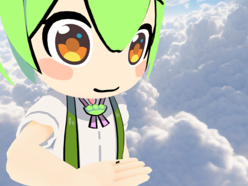 ずんだもんの手のひら