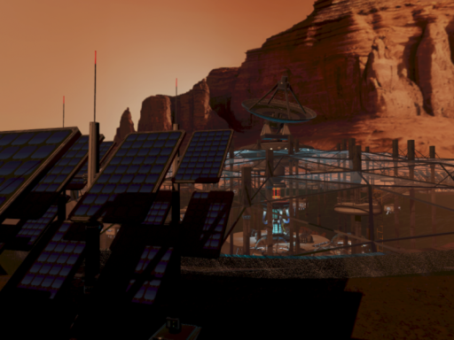 Mars Crater Base