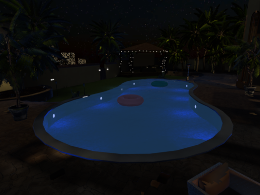Mansion at night