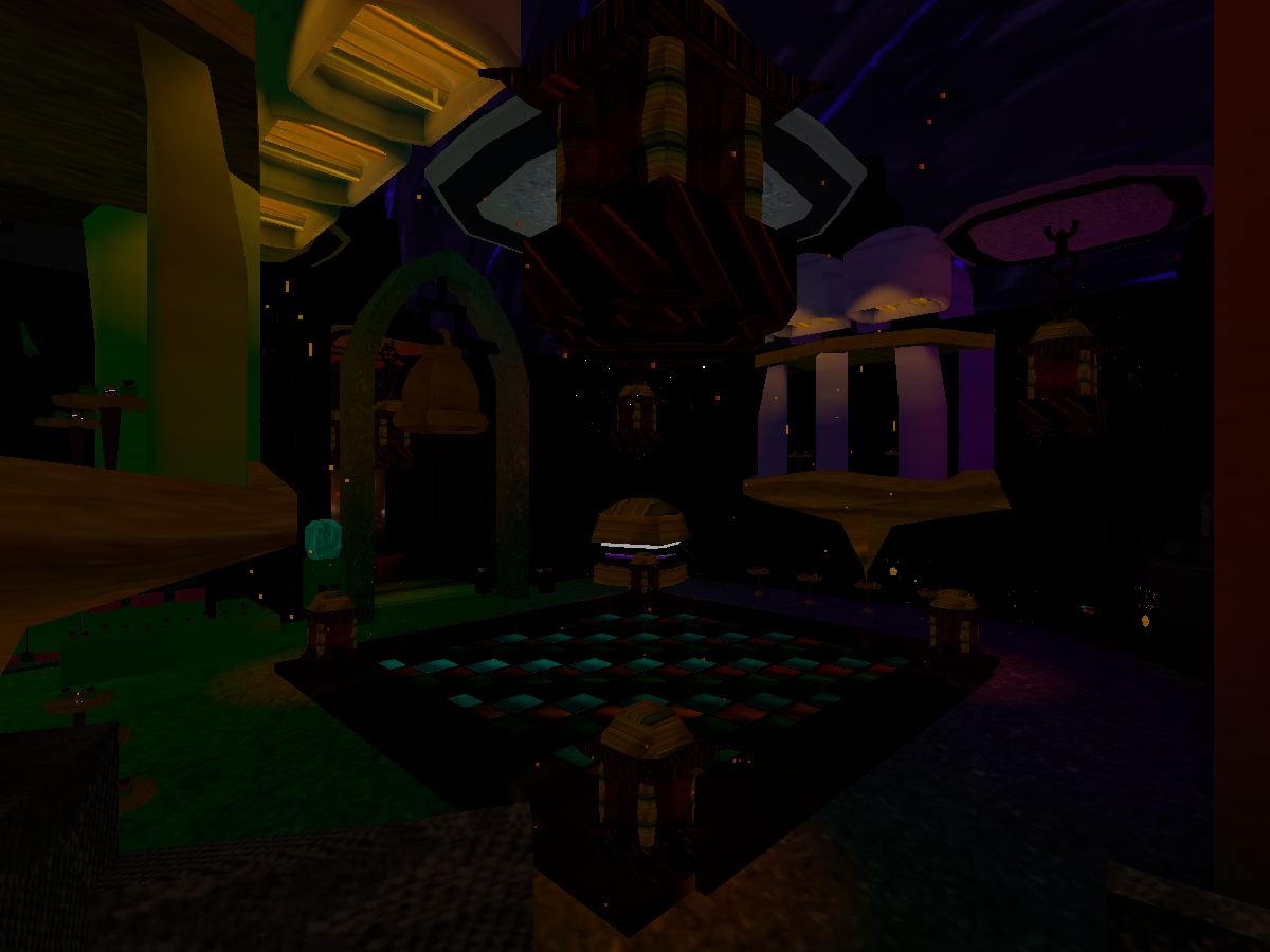 the club in an alleyway