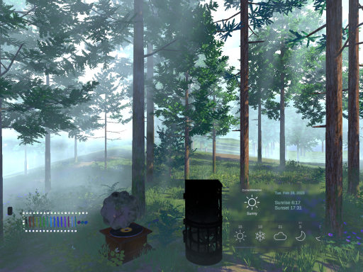 Realtime Forest MIST 現実時間の森 ～霧～ （UTC＋9）