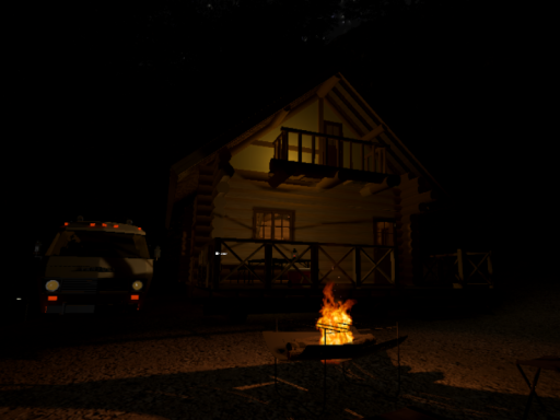 LogCabin In Forest